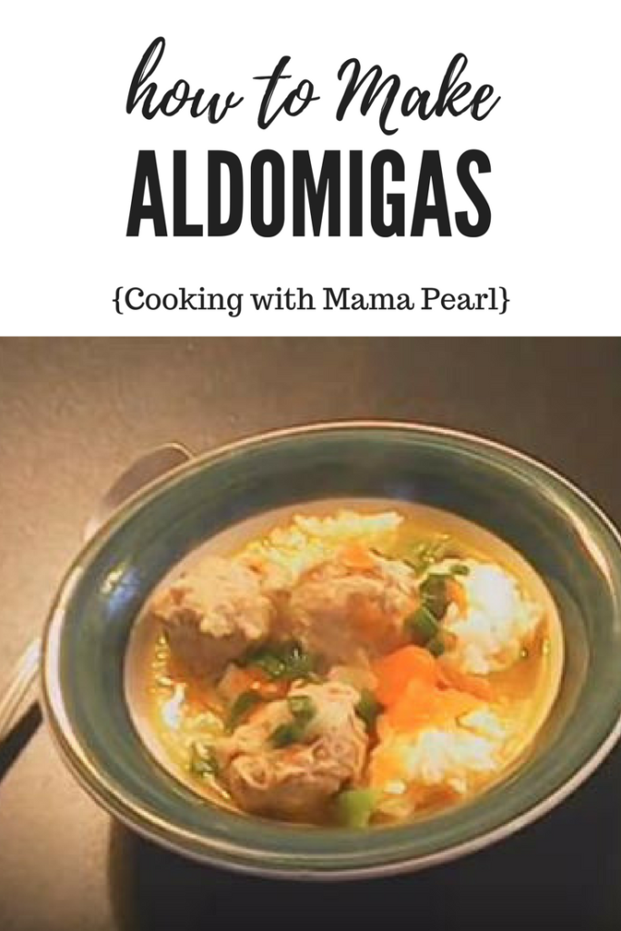 How to make Aldomigas {Cooking with Mama Pearl} keepingitrealinjersey.com #foodiefriday #cookingshow #cooking #recipe #aldomigas #cookingwithmamapearl #meatballs #soup