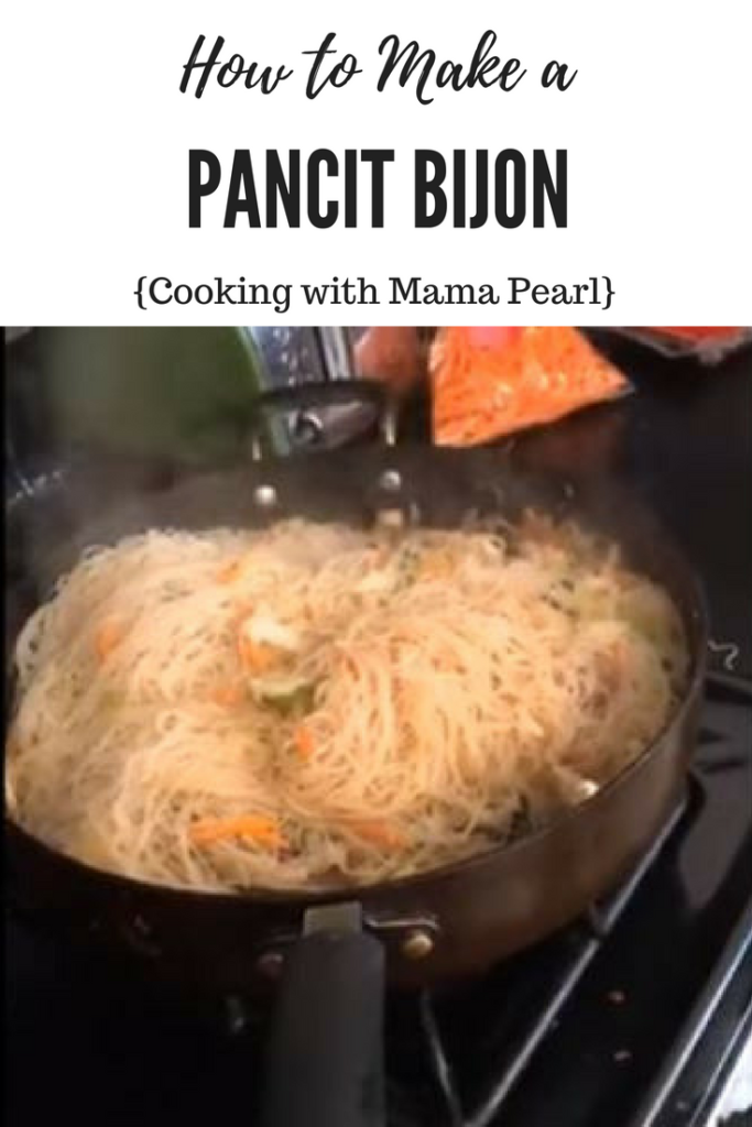 How to make Pancit Bijon a Filipino noodle dish. #cookingwithmamapearl #recipe #Filipinorecipe  #noodles 